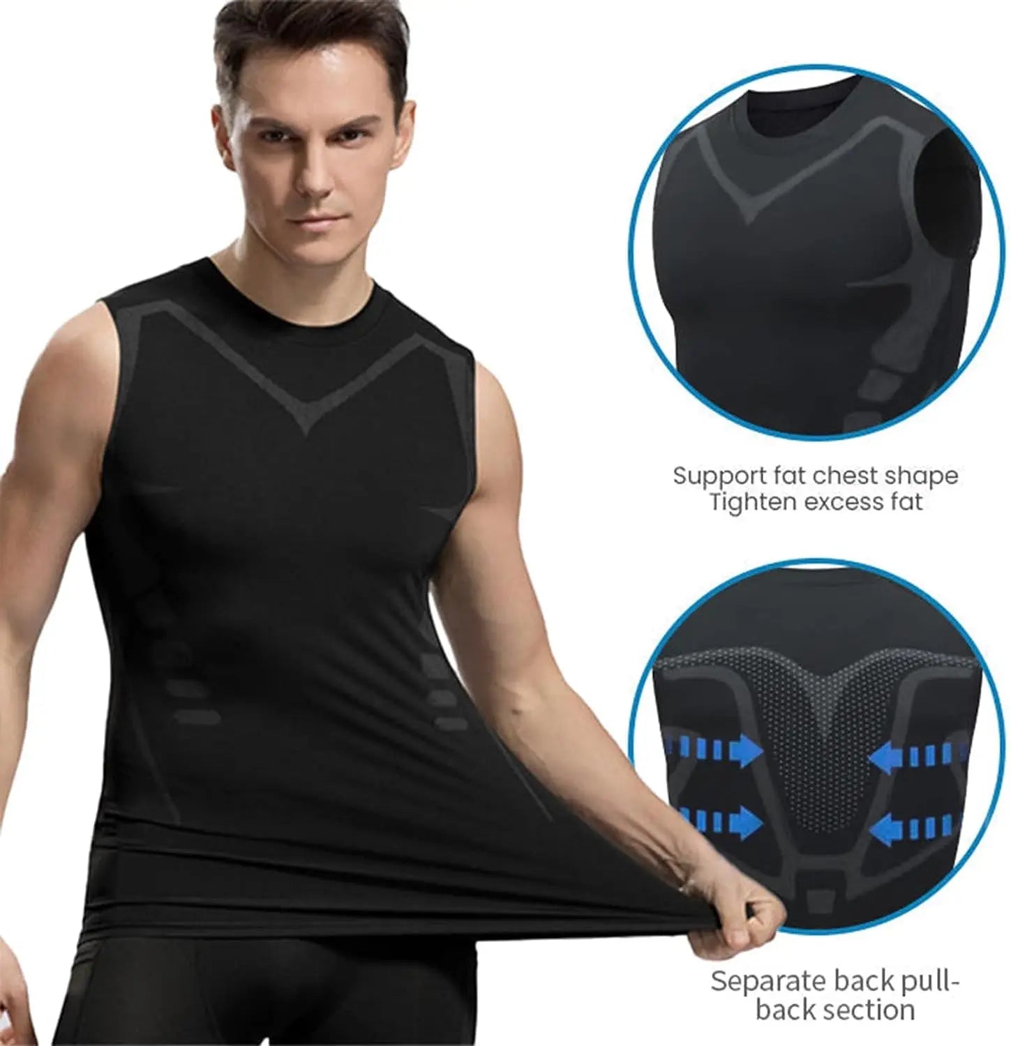 Sleeveless Tight Compression Tank Top Body Shaper