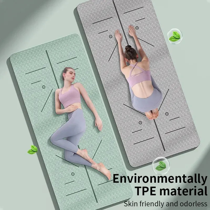 Eco-Friendly Non-Slip Yoga Mat with Carrying Strap