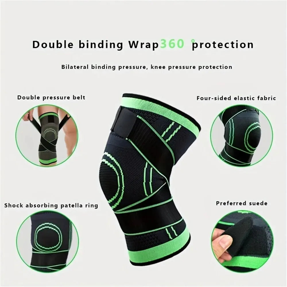 Pressurized Elastic Knee Pad Support