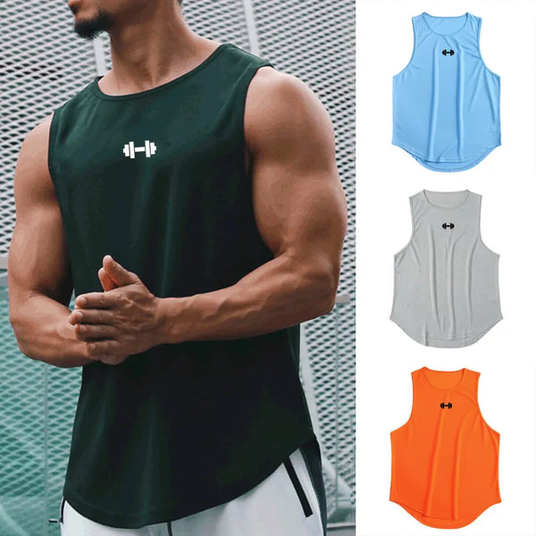 Slim Fit Gym Fitness Training Sleeveless Shirt